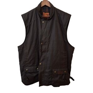 Burke Wills Capricorn Men's Waxed Brown Vest-b